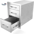 Outdoor Kitchen Drawers Stainless Steel - 15W X 21.5H 23D Inch, Triple Access. Fixed Price $562.00.