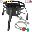High Pressure Outdoor Cooker Gas Burner Portable Crawfish Fryer 59000 Btu Garden. Fixed Price $149.67.