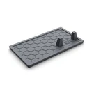 Outset Grill Mat Utensil With Tong Station, 9.5" Holder, Black. Fixed Price $30.90.