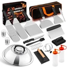 26 Pcs Griddle Accessories Kit, Hasteel Stainless Large To Small, Silver. Fixed Price $35.94.