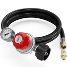 Nupick 0-30 Psi Adjustable High Pressure Propane Regulator 6FT, Rubber. Fixed Price $36.59.
