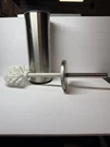 Asi Toilet Brush And Holder Stainless Steel Set Cleaner Industrial Silver. Fixed Price $8.99.