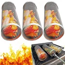 2 Pack Rolling Grilling Basket Stainless Steel For Bbq Outdoor Tools Us. Fixed Price $14.39.