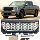 Black Front Grille Fit Ford Maverick 2025-2026 Led Light & Bar. Fixed Price $235.00.