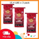 Royal Oak 100% All Natural Hardwood Lump Charcoal 15.4 Lbs X 3 Pack. Fixed Price $42.59.