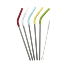 Goodcook Profreshionals Stainless Steel Reusable Straws With Cleaning Brush. Fixed Price $15.00.