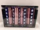 Boston Warehouse Americana Cooler Set Of Four Acrylic Glasses 16 Oz Nib. Fixed Price $18.00.