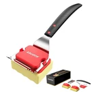 Bristle Free Bbq Grill Brush With Steam & Scraper Safe For Cast Iron Stainless. Fixed Price $22.99.