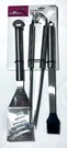 Master Forge 3 Pc Stainless Steel Bbq Grill Tool Set Spatula Tongs Brush New. Fixed Price $18.97.