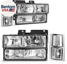 Headlight Assembly Compatible With 1994-1999 Chevy C/k Series C1500 C2500 C3500. Fixed Price $110.28.