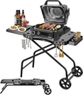 Grisun Foldable Grill Cart For Ninja OG700 OG750 & Blackstone 22" Portable Bbq. Fixed Price $154.69.