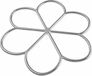 Skyflame 30-INCH Stainless Steel Fire Pit Gas Burner Flower-shape Ring. Fixed Price $33.04.
