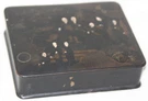 Japanese Late 19TH Century Temple Visit By Royalty Scene Hinged Lid Lacquer Box. Fixed Price $69.99.