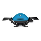 Q 1200 1-BURNER Portable Tabletop Propane Gas Grill Blue With Built-in Thermo. Fixed Price $312.48.
