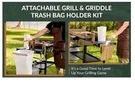 Moat Grill & Griddle Trash Bag Holder Kit New Open Box. Fixed Price $24.99.
