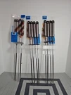 3 Pk 4 Pc-pro Fresh 1 Side Flat Stainless Skewers Barbeque Grill Stick. Fixed Price $21.10.