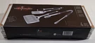 Hells Kitchen Bbq Grill Set 4 Pc Aluminum Carrying Case Fathers Day Picnic. Fixed Price $29.99.