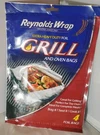 Reynolds Wrap Extra Heavy Duty Foil Grill And Oven Bags 4 In Pack Sealed Nos. Fixed Price $13.00.