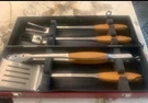 2006 Williams-sonoma 4 Piece Bbq Grill Tool Set Case Stainless Steel New. Fixed Price $79.67.