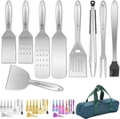 9 Piece Grill Accessories Kit Stainless Steel With Bakelite Handle Heat Resistan. Fixed Price $38.98.