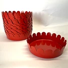 10 Ikea Sommar Red Metal Plant Saucer Plate Decorative Multi-purpose Tray. Fixed Price $18.73.