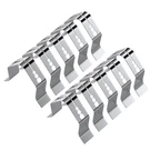 10 Pieces 3-HOLE Probe Holder, Clip Meat Grill Temp Silver. Fixed Price $8.77.