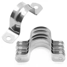 50PCS 1-1/4"STAINLESS Steel Rigid Pipe Strap Clamps M32 Two Hole U Bracket. Fixed Price $14.66.