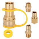 1/2 Inch Natural Gas Quick Connect Fittings Kit With Male Insert PLUG,100% So.... Fixed Price $36.68.