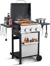 Burner Gas Grill Griddle Combo 36900 Btu Propane Bbq For Outdoor. Fixed Price $189.99.