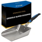 Razor Griddle Food Scooper Multi-purpose Stainless Steel Mover Extra-large. Fixed Price $34.49.