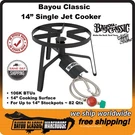 Bayou Classic SP1 Single Jet Cooker 14" With 106K Btus Up 82 Quart Stockpots. Fixed Price $102.88.