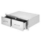 Uimoso 30W X 10H Bbq Drawer Horizontal Double Island Stainless Steel. Fixed Price $137.74.