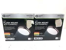2PK Commercial Electric Flexinstall 10 In. Matte Black Led Light 5CCT +duobright. Fixed Price $46.95.