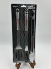 Grill Utensils Ohio Set Fork Spatula Tongs 3 Piece New Sealed Pack. Fixed Price $12.99.