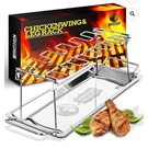 Mountain Grillers Chicken Wing Leg Rack Unisex Os Silver New Stainless 12 Slot. Fixed Price $20.00.