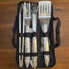 Poligo Barbecue Tool Set Bbq Grill Utensil 5 Piece Stanless Steel Spatula. Fixed Price $18.00.
