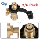 2/6 Pack Propane Tank Gauge Converts Pol Lp To Universal Qcc 1 For Heater. Fixed Price $44.78.