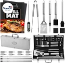 23PCS Must-have Bbq Grill Accessories Set With Thermometer Case Stainless. Fixed Price $47.78.