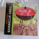 Bbqtime Portable Grill Outdoor Use Only Pit Red New 14.5IN X 16IN. Fixed Price $19.99.