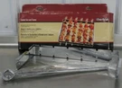 New Kabob Set By Char-broil Grilling Chrome Skewers Of 6 And Frame ***. Fixed Price $5.98.