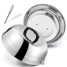 12 Inch Cheese Melting Dome, Hasteel Heavy Duty Round Basting Steam Cover, St.... Fixed Price $42.54.