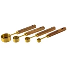 Measuring Spoon Set, Stainless Steel, Acacia Wooden Handle. For Dry Liquid.. Fixed Price $12.99.