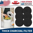Charcoal Filter Replacements Kitchen Compost Bin Round 6.7INCH 1CM Thick Pcs. Fixed Price $10.97.