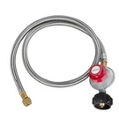 5 Ft High Pressure Adjustable Propane Gas Regulator W/ Braided Hose Indicator. Fixed Price $19.69.