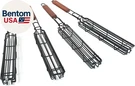 Non-stick Kabob Grill Basket, Set Of 4, Carbon Steel With Handle, Black, 19.5 X. Fixed Price $42.71.