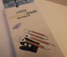 Nib Chefs Basics Select 7 Pcs Barbecue Apron & Utensil Set, Bbq Kit New In Box. Fixed Price $7.89.