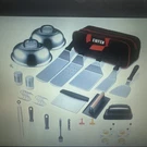 Ewfen Griddle Accessories Kit With Spatulas, Cast Iron Press, Dome Covers. Fixed Price $79.00.
