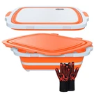 Xl Collapsible Bbq Prep Tub With Cutting Board & Drain Plug Portable Food. Fixed Price $57.47.