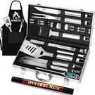 Romanticist 26PCS Stainless Steel Tool Set, Heavy Duty Bbq Grilling Acc.... Fixed Price $65.19.
