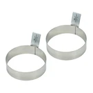 Little Griddle Egg Rings, Stainless Steel Construction With Built-in Tab-st.... Fixed Price $18.80.